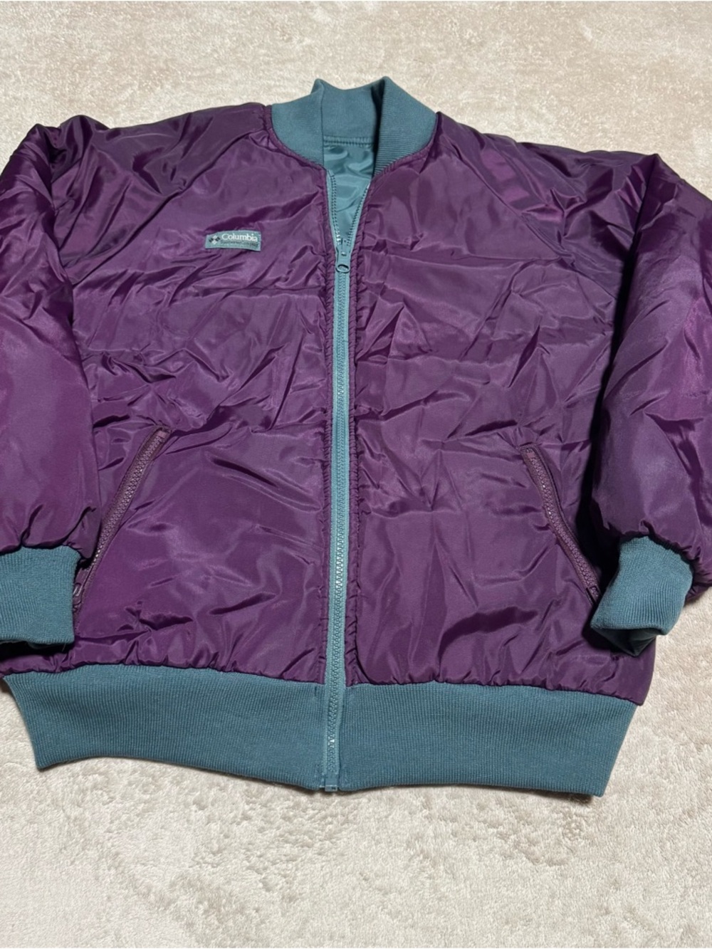 Vintage Columbia reversible puffer jacket size S